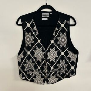 Psychedelic tapestry vest